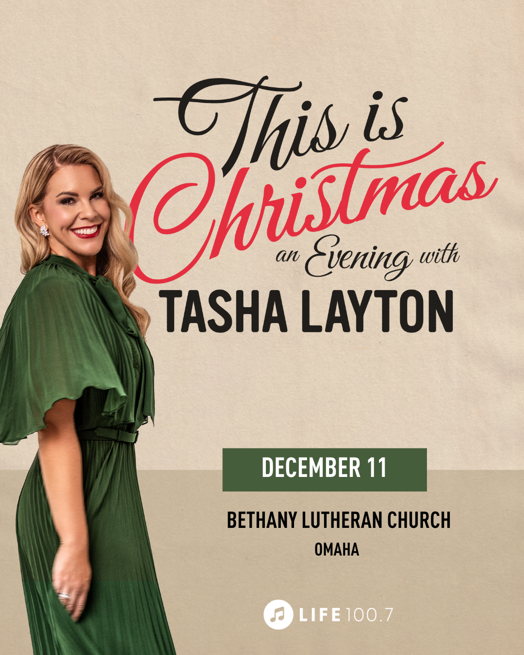 Tasha Layton 2025 Christmas Life 100.7